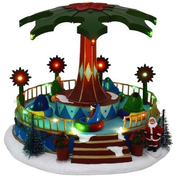 christmas village Amusement Park music motion light lemax dept 56 compatible new - Picture 6 of 6
